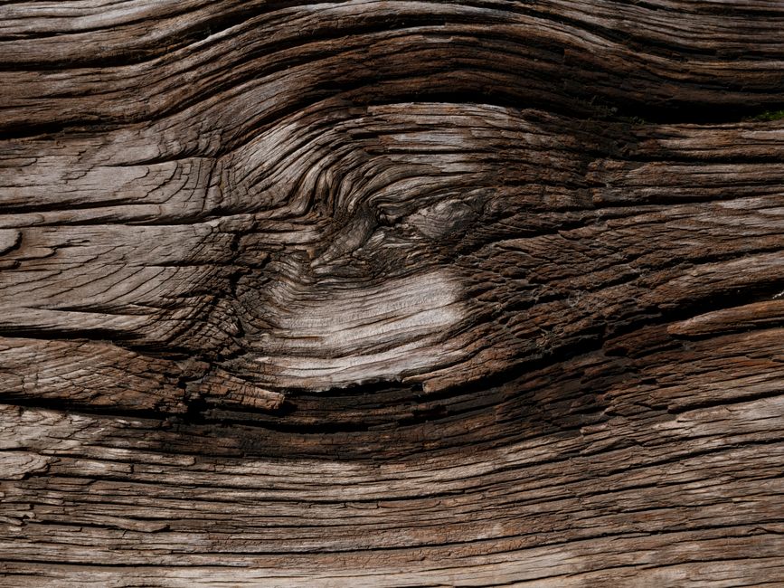 Natural wood grain texture selected for a custom dining table